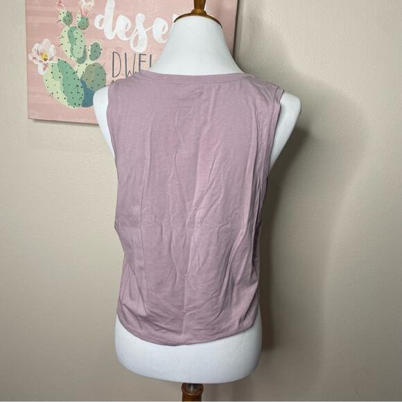 Zyia Lilac Front Tie Tank Top - Picture 5 of 9